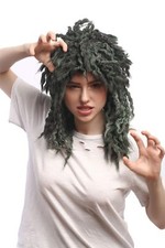 Wig Women Men Carnival Gray