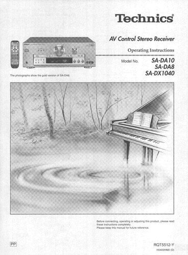 Technics da8 da10 - technics, sa-da10