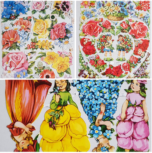 Vintage style paper scraps - style,