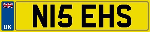 Nice initials number plate - initials, n15