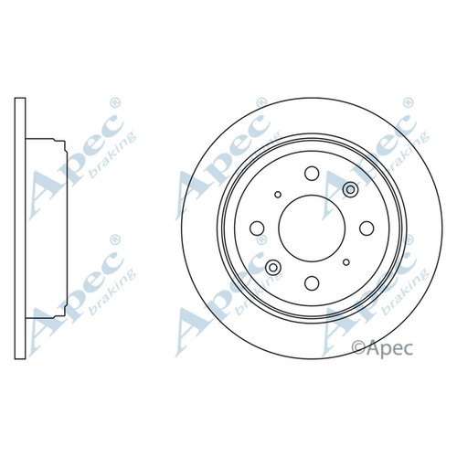 Brake discs solid for rover - 2x,