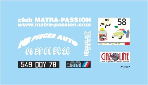 Matra simca rancho 43 - 2x, 1/43