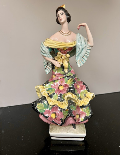 1950s italian hand painted - italian,
