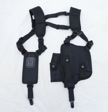 Protec Black Covert Harness Covert Vest & CS Baton Cuffs Pouch CH02A