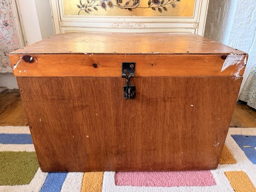Vintage large wooden storage - large,