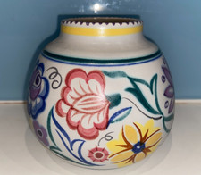 Early Poole Pottery Traditional Ware Vase. Hand Painted. vintage