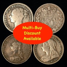 Threepence 1887 - 1901 Victoria Silver Choose Your Date (T90)