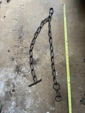 Old fancy twin iron - iron, chain