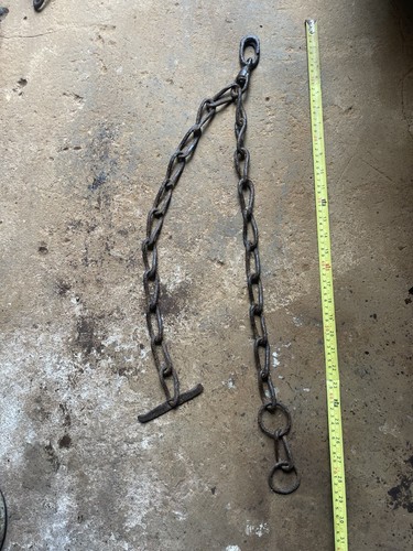 Old fancy twin iron chain - fancy,