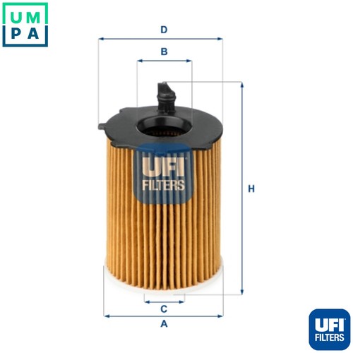 Oil filter 037 for - filter, 25.037.00