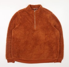 Tu Women Brown Fleece Half Zip