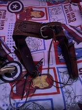 Brown Leather Double Gun