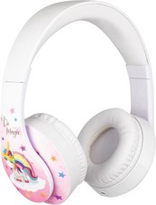 Konix Unicorn Kids Childrens Girls Headphones Earphones Wired Pink White