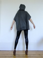 Hooded Rubber Top Latex Silicone Mix Covered Mask Dom Hangmans Hood Roleplay