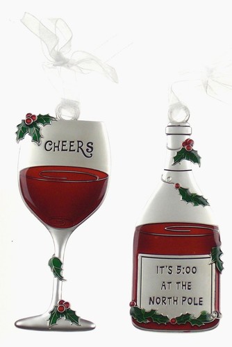 Wine christmas tree ornaments - wine,