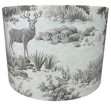 Grey Stag and Deer Lampshade -