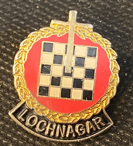 Vintage enamel lochnagar - lochnagar, lapel