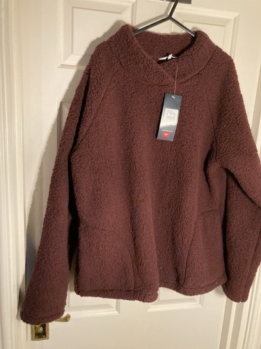 Cotton traders burgundy fleece - traders,