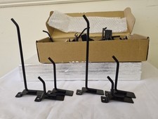 32 Black Slatwall Hooks Of Different Sizes. See Photos 