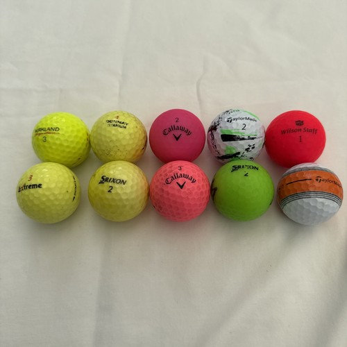 Coloured golf balls - golf,