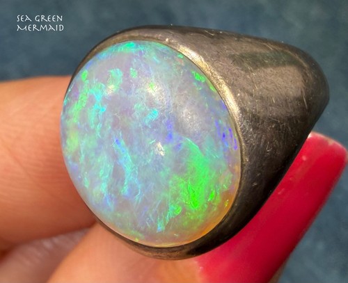 Australian jelly opal - australian, signet