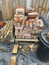 REDAC (Red Accrington) Imperial used Bricks, Circa 1970, Not Cleaned,  200