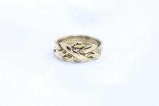 9ct Yellow Gold 4 Piece Puzzle Ring Size P 4.5g - 0905050 -L