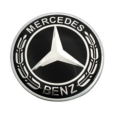 Front Hood Emblem BLACK Logo