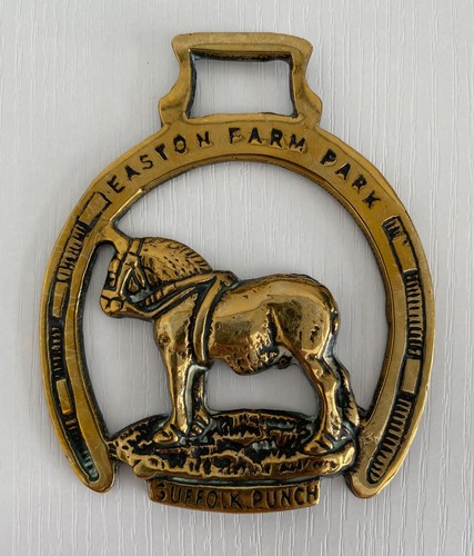Vintage horse brass easton - horse, |