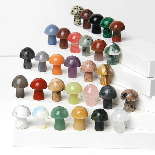 Mini crystal mushrooms agate - mini,