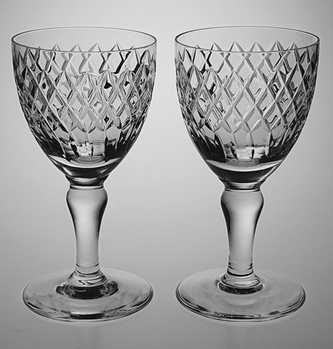 Pair royal brierley crystal 5 - crystal,