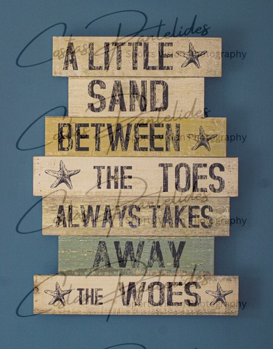 Beach quote wooden - beach, 8x6