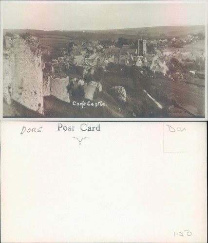 Corfe castle ruins and village - castle,