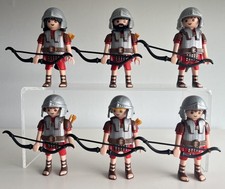 Playmobil 6 Custom Roman Archers Soldiers Troops  History ?RARE SET?
