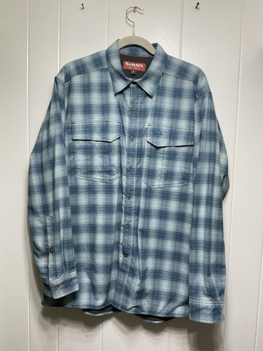 Simms men blue - men’s, plaid