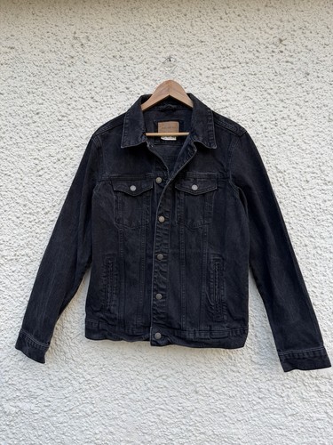 Pull bear black denim jacket - &,