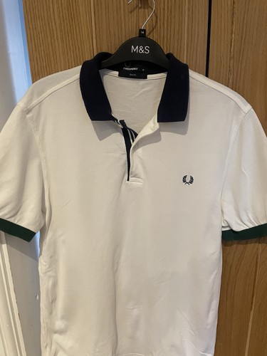 Fred perry white polo shirt - fred,