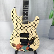 Custom yellow double-bass electric guitar SS pickup Floyd hardware Maple neck