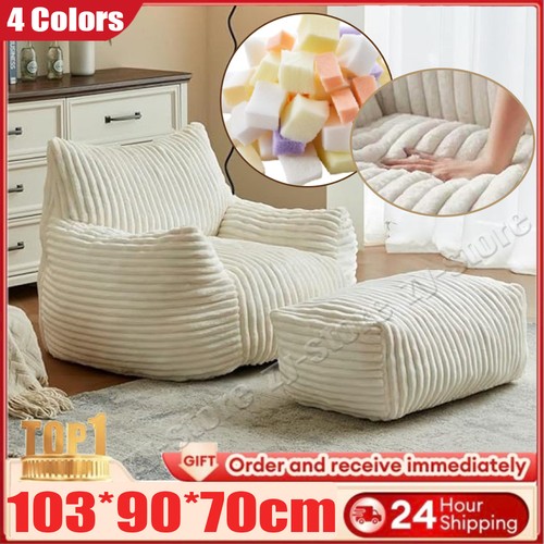 Bean bag chair with - bag, footrest