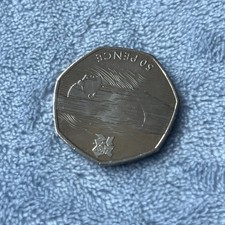 2012 London Olympics Aquatics Swimming 50p Coin Minted 2011 Circulated Rare