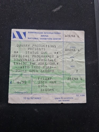 Used status quo ticket from - quo,