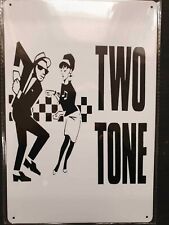 Two Tone Dancing Couple Metal Sign Plaque Ska/Mods Poster Retro Garage FREE P&P