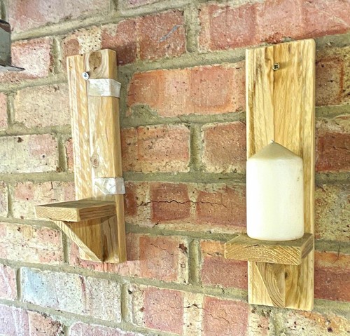 Pair rustic wall - pair, mounted