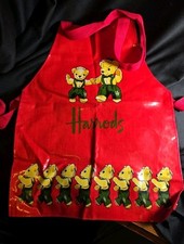 Harrods Childs Apron 100% Cotton And Coated With PVC, Made In United Kingdom 
