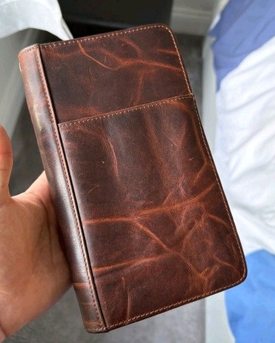 Leather document wallet - leather, /