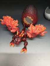Mega Bloks Dragons: Fire & Ice Flame Dragon  figure, with egg and instructions 
