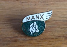 Vintage MANX Grand Prix 1981 Motor Cycle Races Isle Of Man Enamel Pin Badge 
