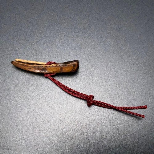 Netsuke ferry boat antique - ferry,