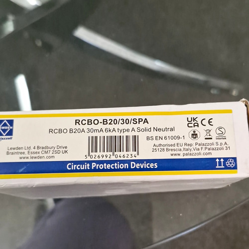 Lewden rcbo b20 - lewden, 20a