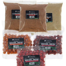 Carp Coarse Fishing Bait Set 3 x Packs Of Boilies And Groundbait Mixed Flavours